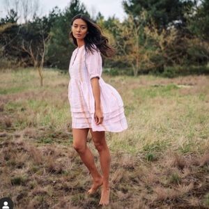 H&M x lemlem NWT Tie Back Linen Dress